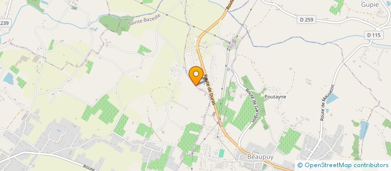 localisation de l'entreprise GM EFFICIA  CASTELNAU-SUR-GUPIE