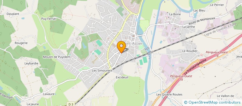 localisation de l'entreprise GM ELEC SARL  SAINT-ASTIER