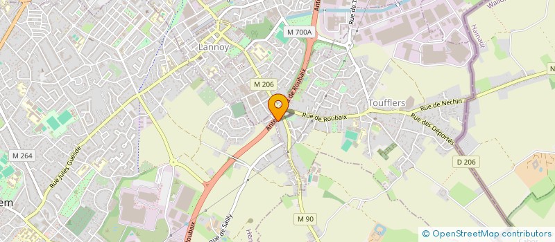 localisation de l'entreprise GM  ELECTRICITE  SAILLY-LEZ-LANNOY