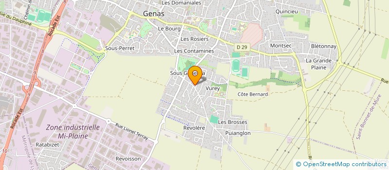 localisation de l'entreprise GM ENERGIE à GENAS