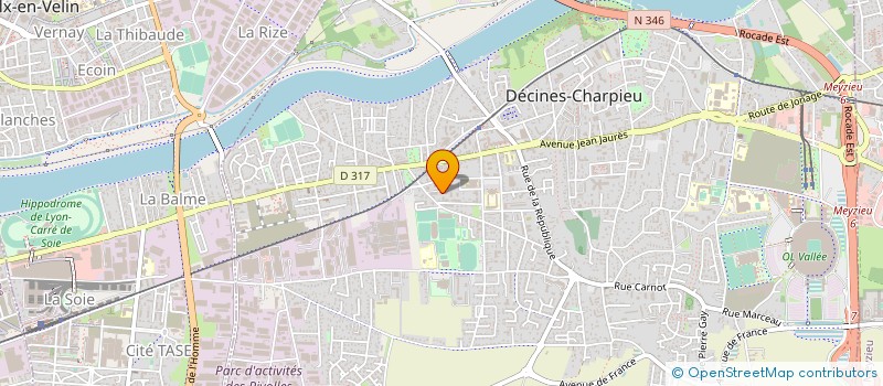 localisation de l'entreprise GM ENERGIES PLOMBERIE  DECINES-CHARPIEU