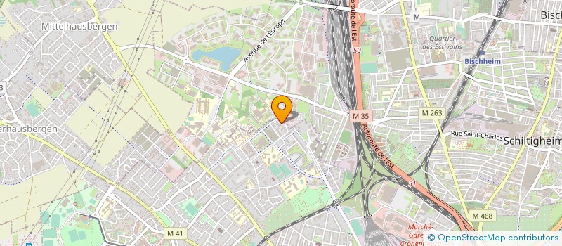 localisation de l'entreprise GM-EST ENTREPRISE DE SERVICES ET TRANSPORTS à STRASBOURG