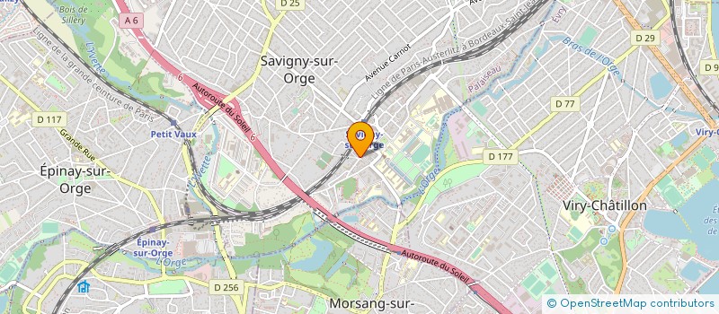 localisation de l'entreprise GM EVENEMENTS à SAVIGNY-SUR-ORGE