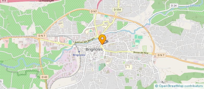 localisation de l'entreprise GM EXPERTISES à BRIGNOLES