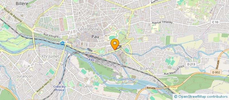 localisation de l'entreprise GM FINANCES à PAU