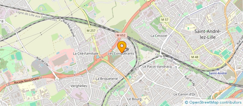 localisation de l'entreprise GM FINANCES à LAMBERSART