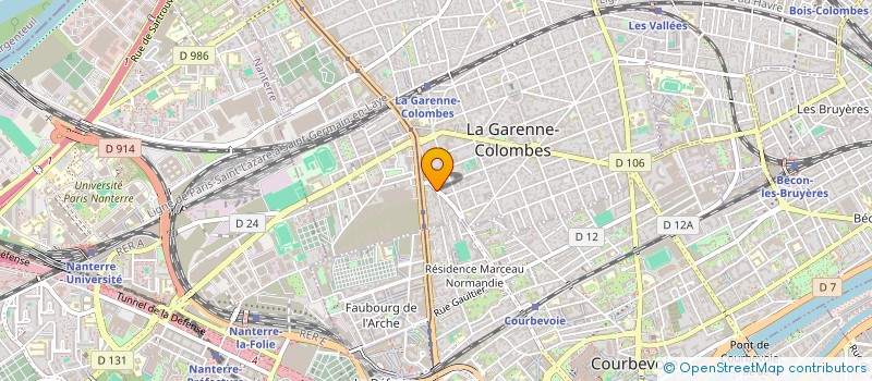 localisation de l'entreprise GM FOOD à LA GARENNE-COLOMBES