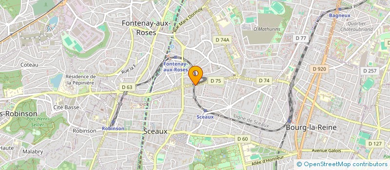 localisation de l'entreprise GM FOOD à SCEAUX