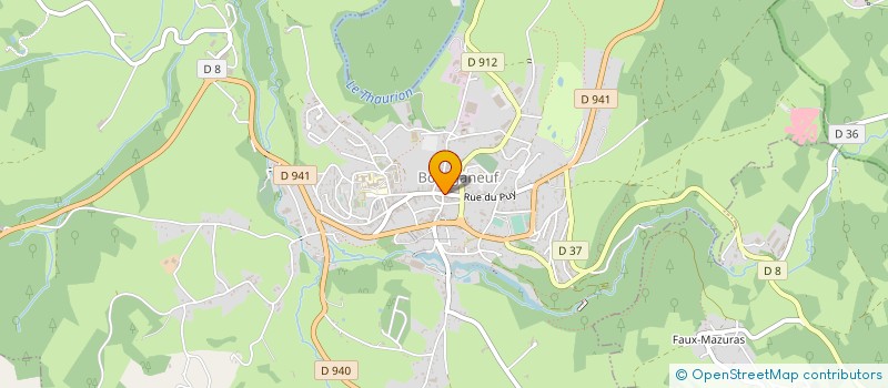 localisation de l'entreprise GM FRAICHEUR à BOURGANEUF
