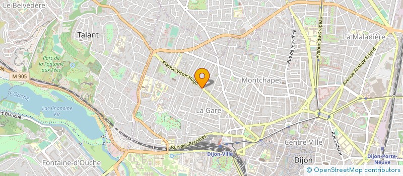 localisation de l'entreprise GM FRANCE à DIJON