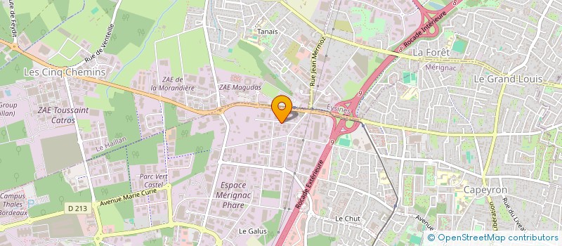 localisation de l'entreprise GM GARAGE SERVICES  MERIGNAC