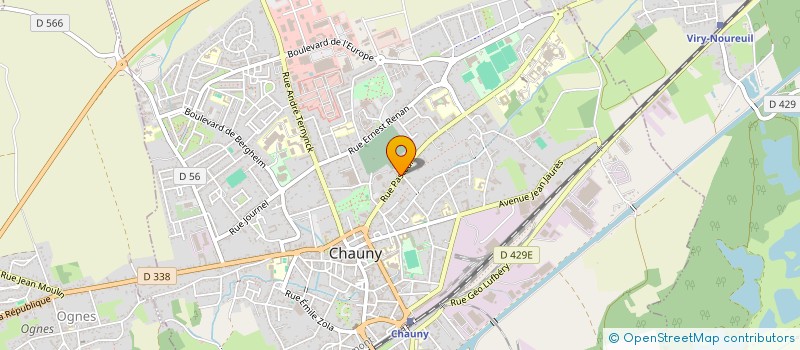 localisation de l'entreprise GM GOETZ  CHAUNY