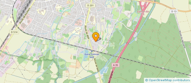 localisation de l'entreprise GM GRANULATS MATERIEL à COLMAR