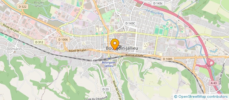 localisation de l'entreprise GM HOLDING à BOURGOIN-JALLIEU