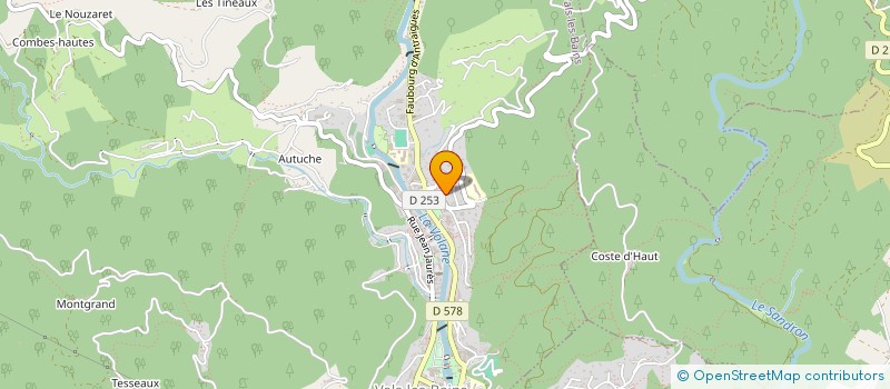 localisation de l'entreprise GM HOLDING  VALS-LES-BAINS