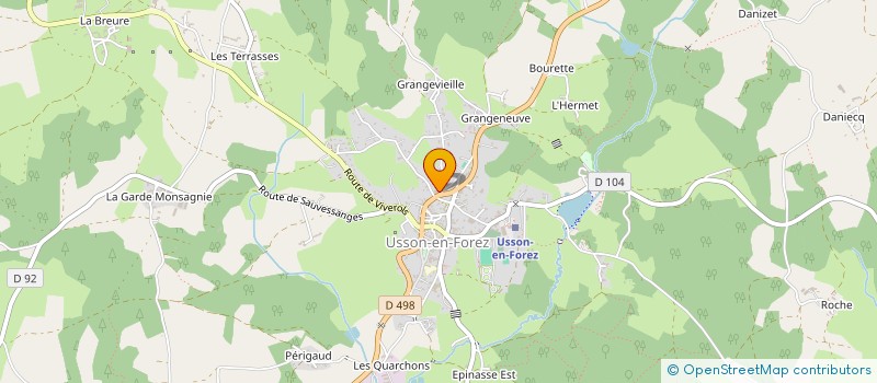 localisation de l'entreprise GM IMMO  USSON-EN-FOREZ