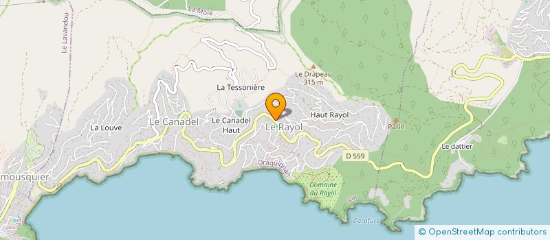 localisation de l'entreprise GM IMMO REALTY GOLFE à RAYOL-CANADEL-SUR-MER