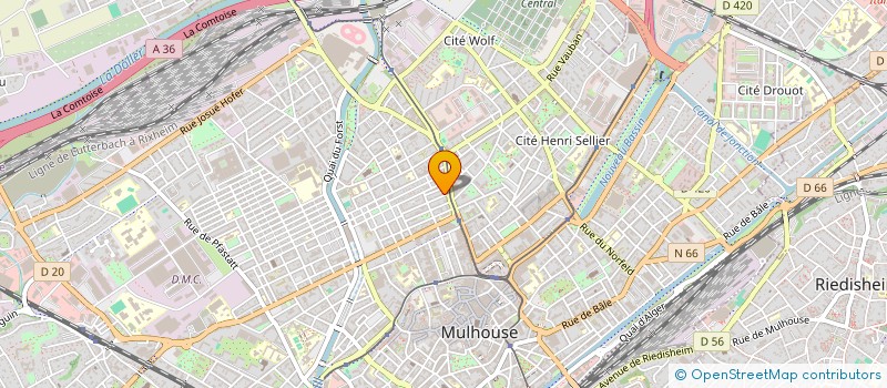 localisation de l'entreprise GM IMMO68  MULHOUSE