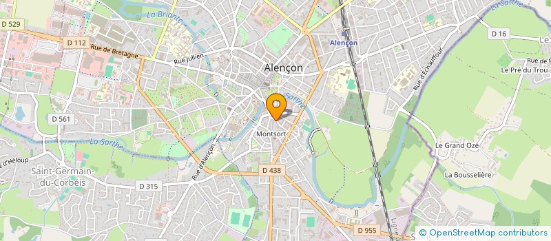 localisation de l'entreprise GM IMMOBILIER à ALENCON