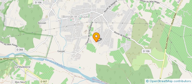 localisation de l'entreprise GM IMMOBILIER  BOISSET-ET-GAUJAC