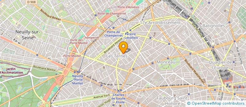 localisation de l'entreprise GM IMMOBILIER à NEUILLY-SUR-SEINE