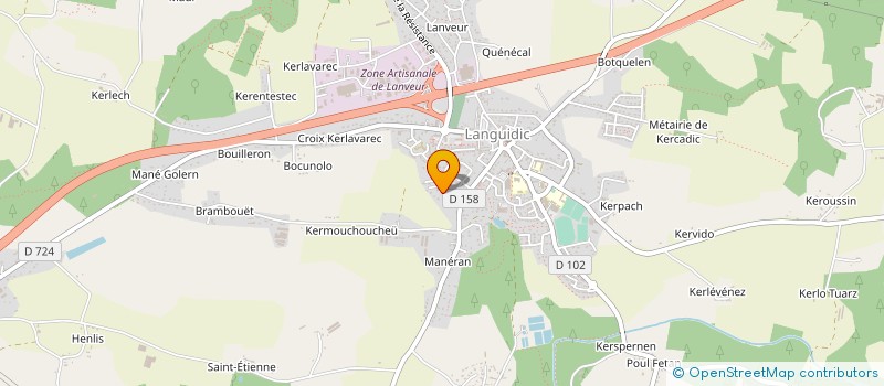 localisation de l'entreprise GM IMMOBILIER  LANGUIDIC