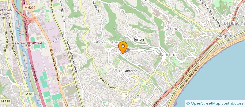 localisation de l'entreprise GM IMMOBILIER à NICE
