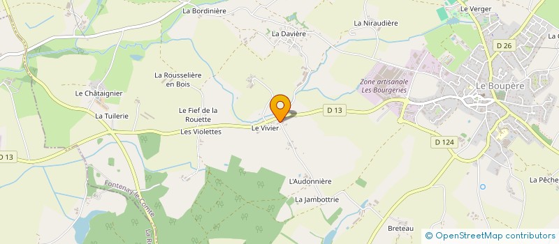 localisation de l'entreprise GM INNOVATION à LE BOUPERE