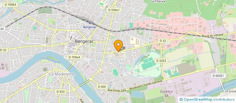 localisation de l'entreprise GM INVEST à BERGERAC