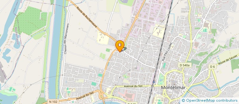 localisation de l'entreprise GM INVEST  MONTELIMAR