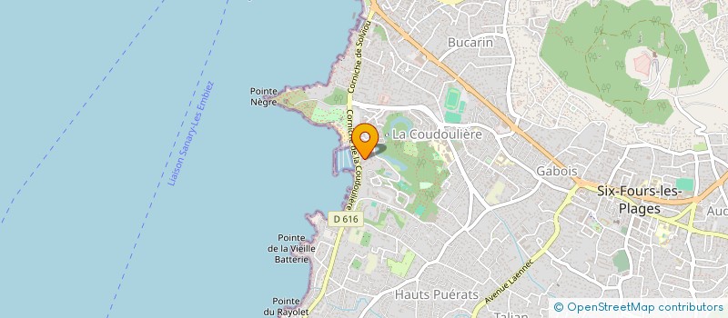 localisation de l'entreprise GM-INVEST à SIX-FOURS-LES-PLAGES
