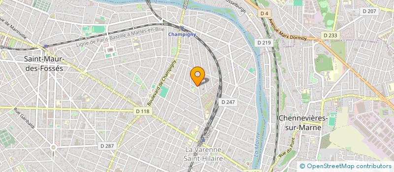 localisation de l'entreprise GM INVEST à SAINT-MAUR-DES-FOSSES