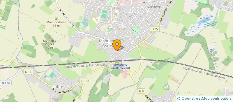 localisation de l'entreprise GM INVEST  MONTIGNY-EN-OSTREVENT