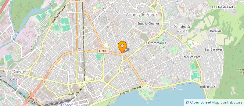 localisation de l'entreprise GM INVESTISSEMENT à ANNECY