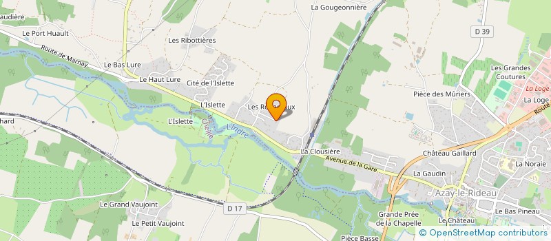 localisation de l'entreprise GM LES TORTUES  AZAY-LE-RIDEAU