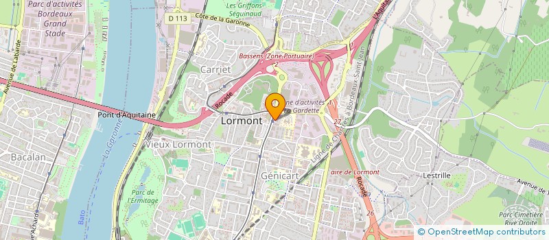 localisation de l'entreprise GM LORMONT AUTO à LORMONT