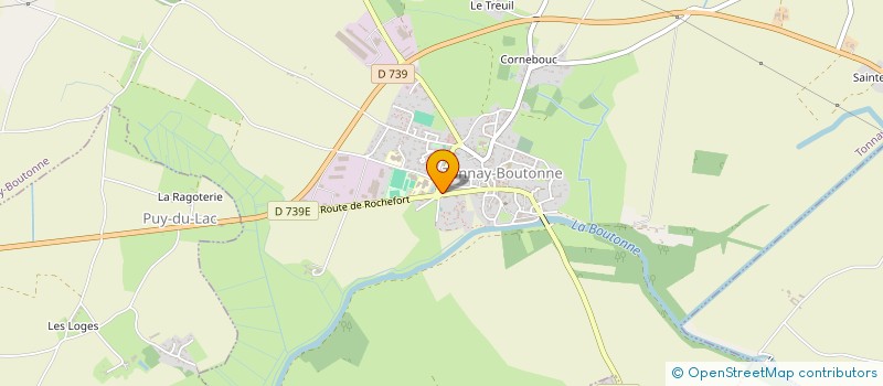 localisation de l'entreprise GM MATERIAUX à TONNAY-BOUTONNE