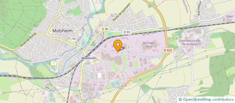 localisation de l'entreprise GM MECANIQUE  MOLSHEIM
