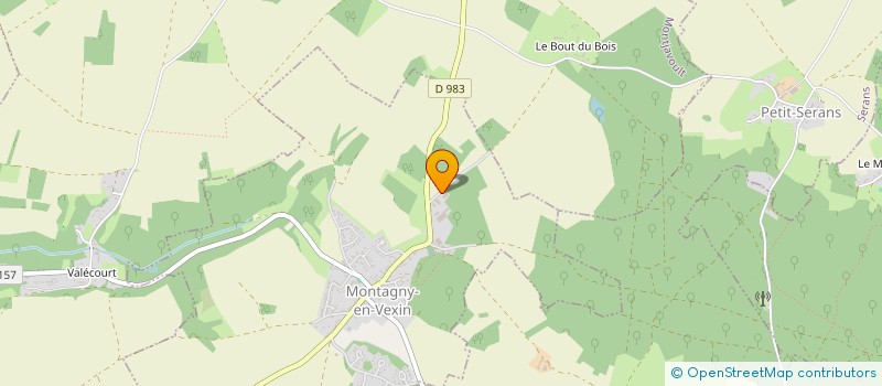 localisation de l'entreprise GM METAL  MONTAGNY-EN-VEXIN