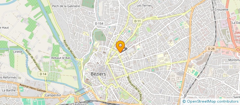 localisation de l'entreprise GM NETTOYAGE à BEZIERS
