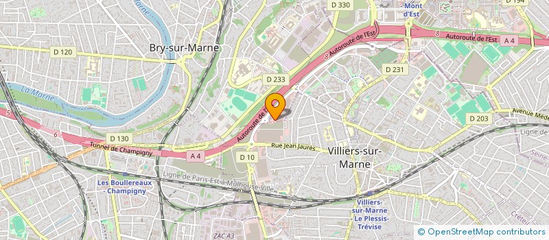 localisation de l'entreprise GM OPTICK à BRY-SUR-MARNE