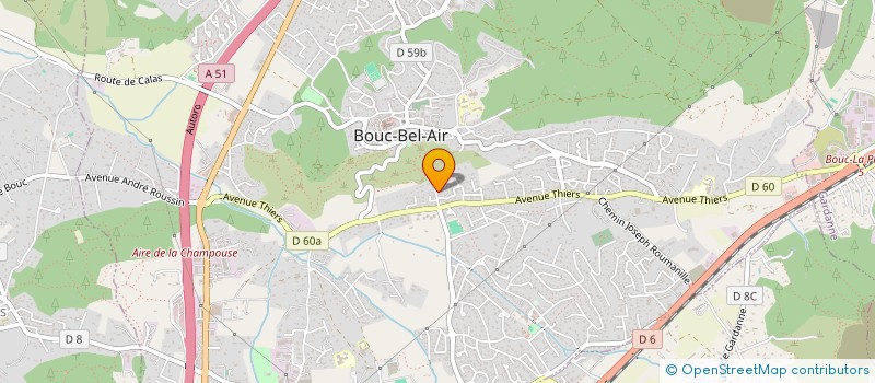 localisation de l'entreprise GM PAPETERIE à BOUC-BEL-AIR