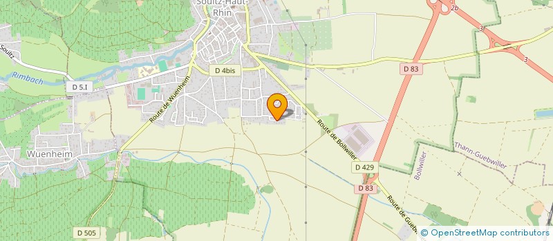 localisation de l'entreprise GM PARTNER  SOULTZ-HAUT-RHIN