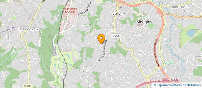 localisation de l'entreprise GM PARTNERS SCI à MOUGINS