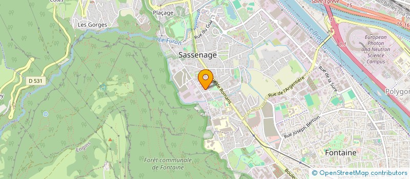 localisation de l'entreprise GM PLOMBERIE  SASSENAGE
