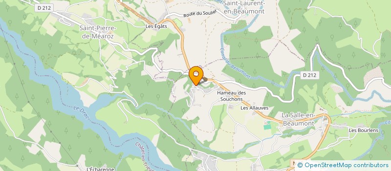 localisation de l'entreprise GM PRESS'LAV à LA SALLE-EN-BEAUMONT