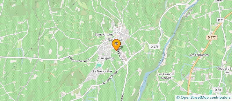 localisation de l'entreprise GM PRESTAS  RASTEAU