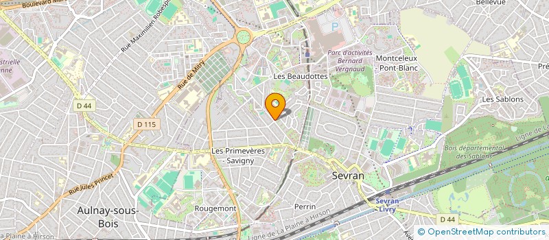 localisation de l'entreprise GM PROCONSTRUCT à SEVRAN