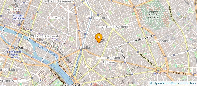 localisation de l'entreprise GM PROD  PARIS