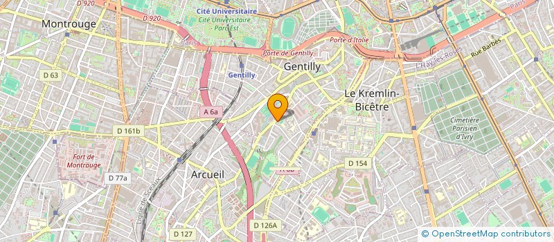 localisation de l'entreprise GM PROJETS  GENTILLY